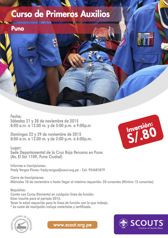 Curso de Primeros Auxilios - Puno - Scouts del Perú