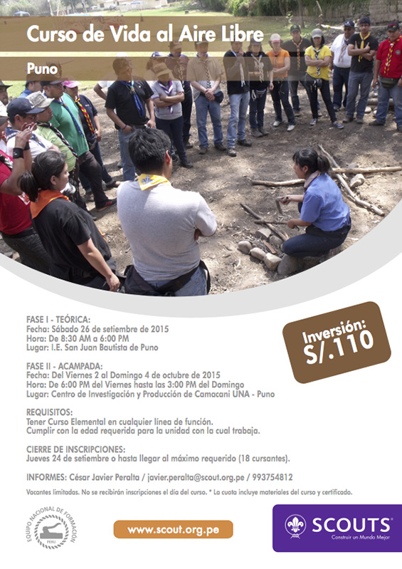 Curso de Vida al Aire Libre - Puno - Scouts del Perú